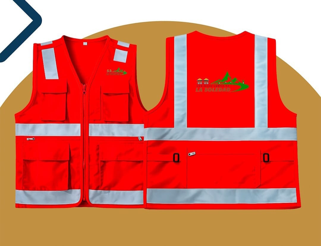 Chaleco reflectivo rojo