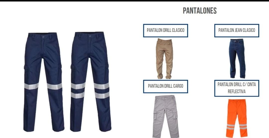 Línea de pantalones de trabajo